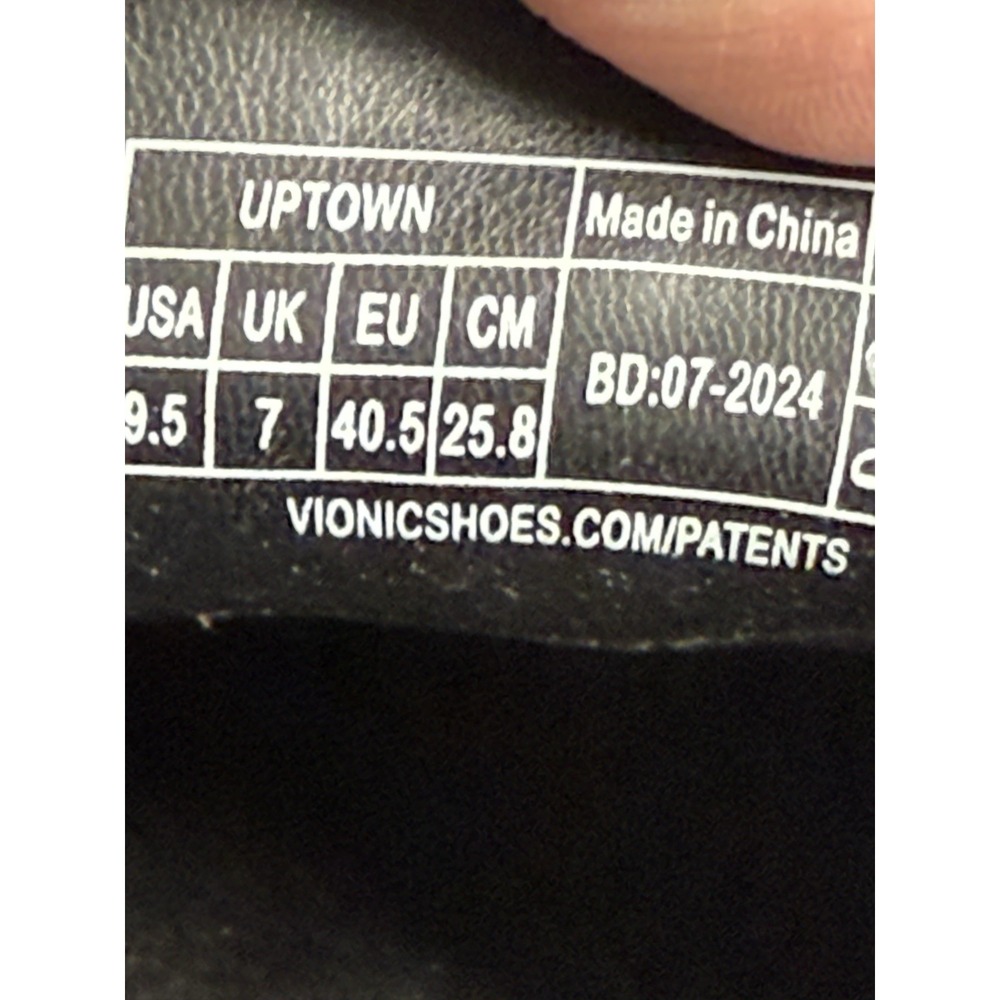 Vionic Uptown Slip On Loafer Womens 9.5 Medium Black Leather Arch Support New - Picture 10 of 10